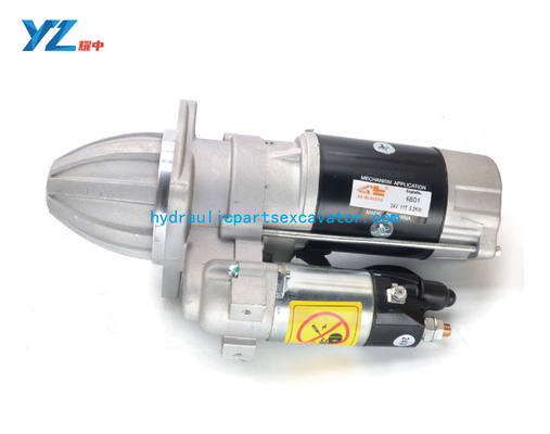 6BD1 Excavator Starter Motor 24V 5.5KW 11T 1-81100-197-0 For EX200-1 EX200-2 EX200-5