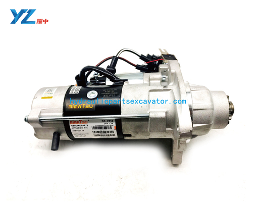 6D24 Excavator Starter Motor 24V 9.0KW 11T M9T60171 ME152487 For SK450 SK480-6 HD2045