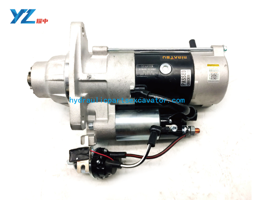 6D24 Excavator Starter Motor 24V 9.0KW 11T M9T60171 ME152487 For SK450 SK480-6 HD2045