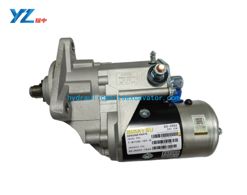 DB58T Excavator Startering Motor 24V 5.0KW 11T 1-81100-191-0 60.262017044 For DH150-7 DH220-5