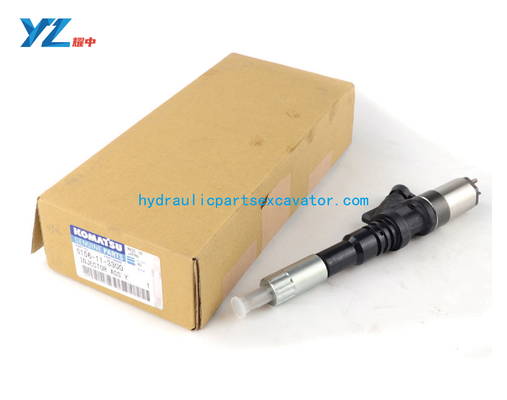 S6D125 Engine Fuel Injector 6156-11-3300 For Komatsu PC450-7